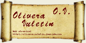 Olivera Vuletin vizit kartica